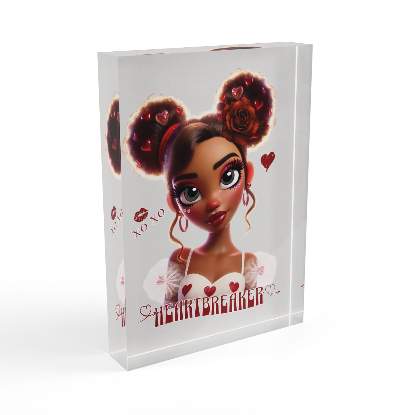 Heartbreaker 3 | Ice Gray Acrylic Image Block