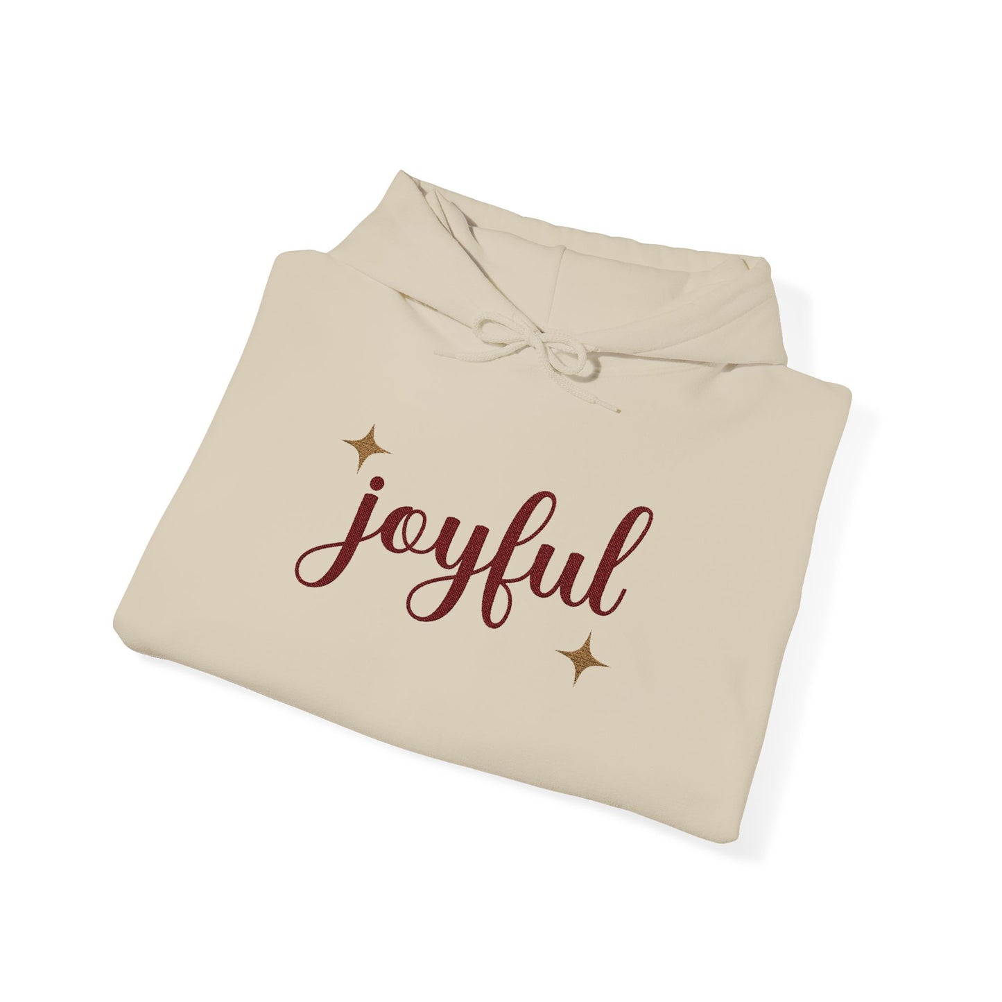 The Joyful Edit1 | Joyful Maroon Embroidered Hoodie (multiple colors)