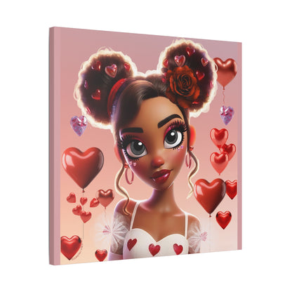 Heartbreaker 3 | Cotton Candy Satin Stretched Canvas Print