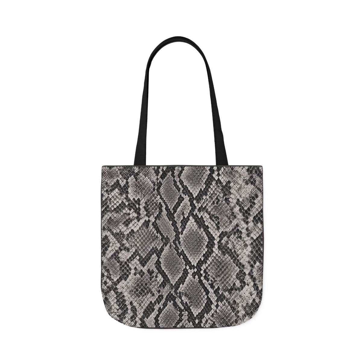 Snake | Grey Snakeskin Pattern Canvas Tote Bag