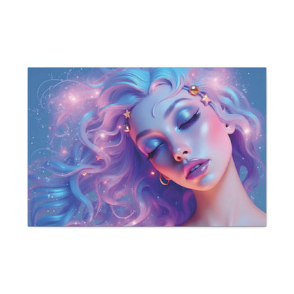 Winter Fantasy1 | Dreamy Cosmic Muse Matte Canvas Print