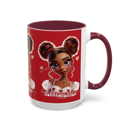 Heartbreaker 3| Cherry - Coffee Mug, two-tone, 15 oz (multiple handle colors)
