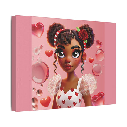 Heartbreaker Girl | Bubblegum - Canvas Print, satin (multiples sizes)