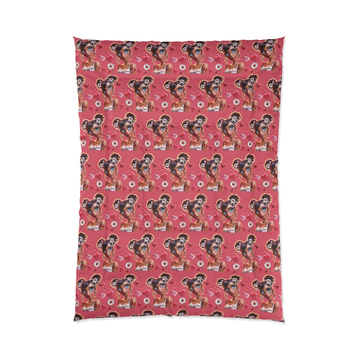 Heartbreaker 1 | Raspberry - Comforter, quilted (multiple sizes)