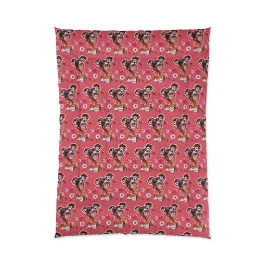 Heartbreaker 1 | Raspberry - Comforter, quilted (multiple sizes)