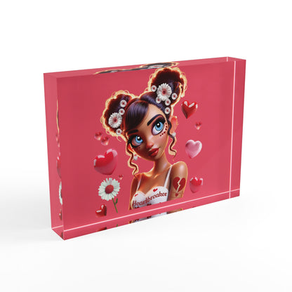 Heartbreaker 1 | Raspberry - Acrylic Block