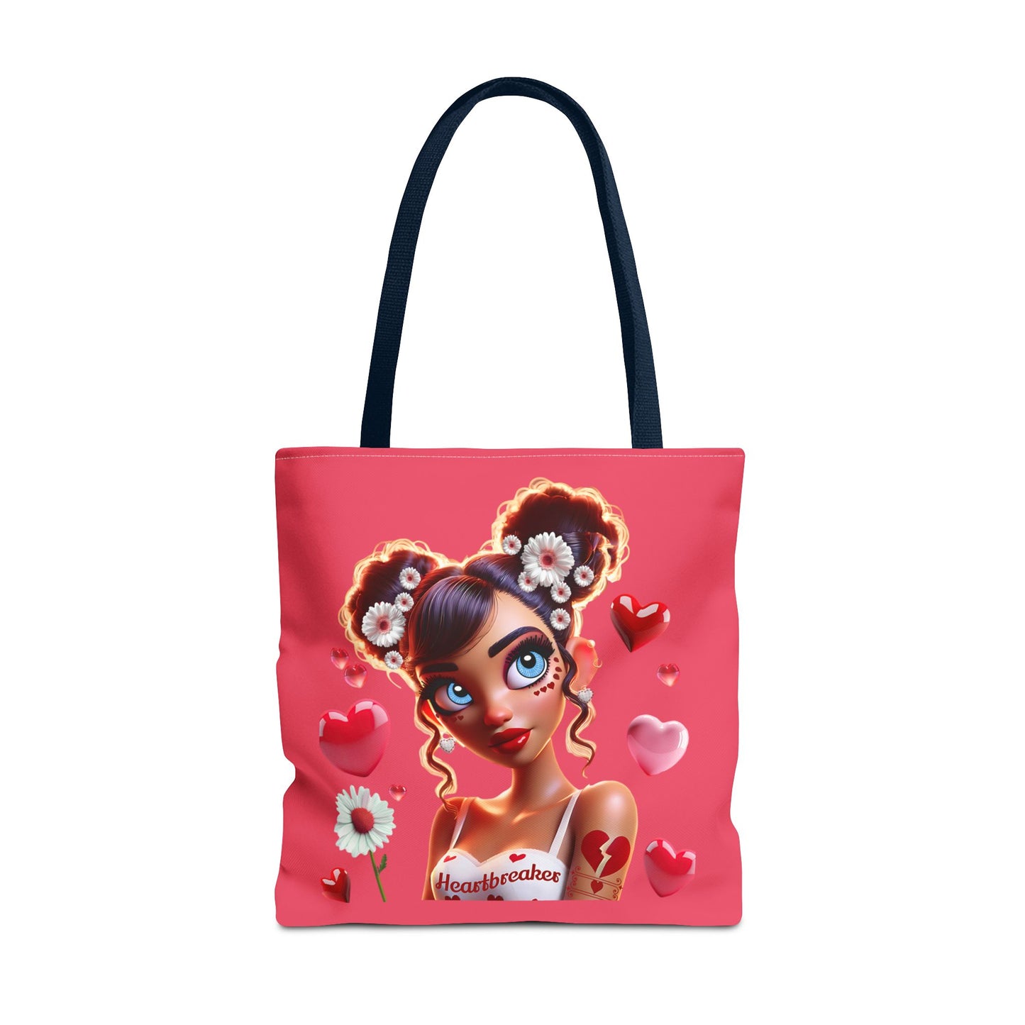 Heartbreaker 1 | Raspberry - Tote Bag, two-tone (multiple sizes/handle colors)