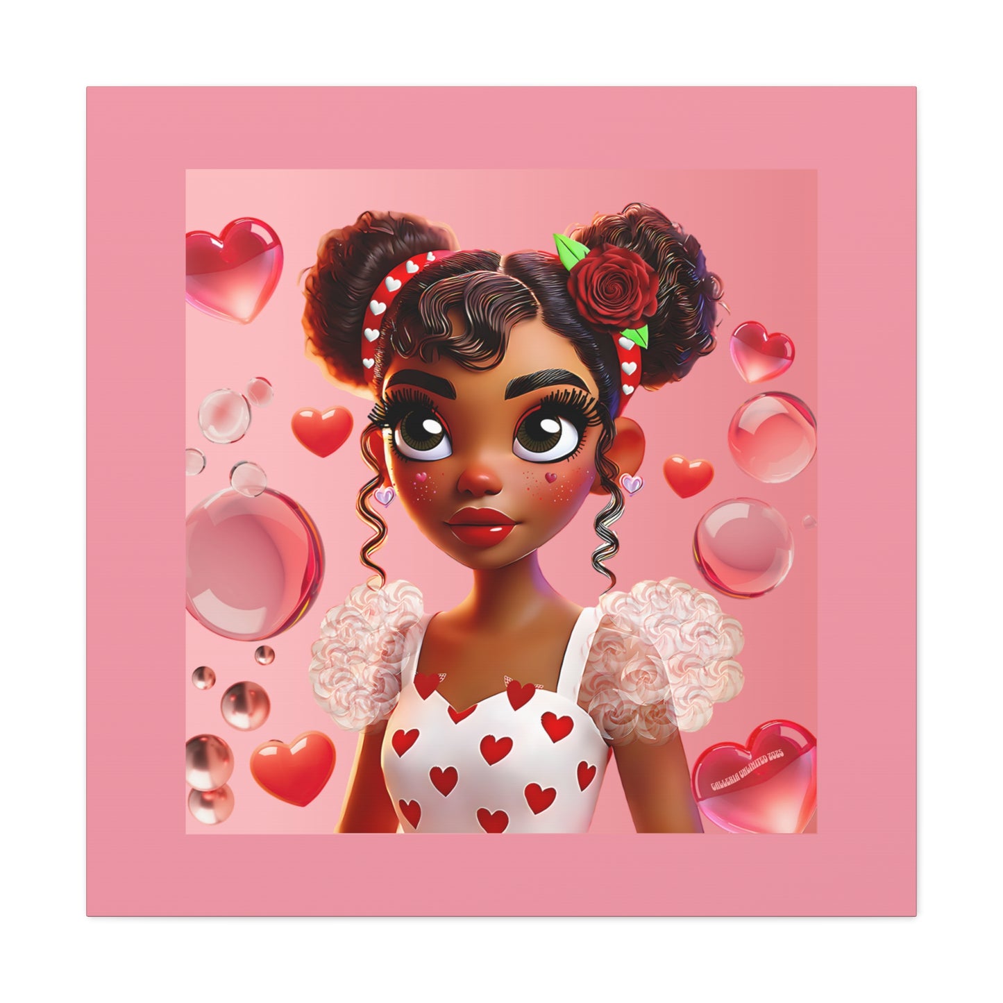 Heartbreaker Girl | Bubblegum - Canvas Print, matte (multiple sizes)