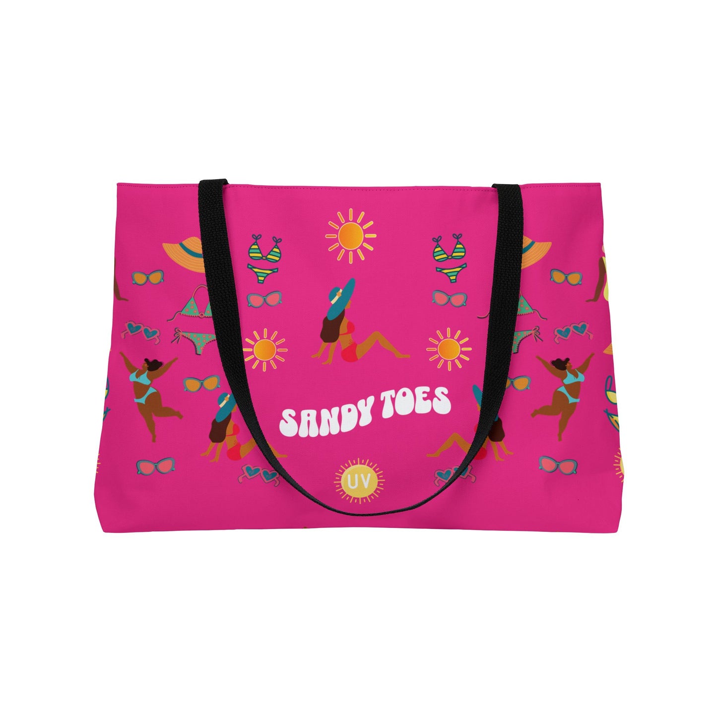 Sandy Toes | Weekender Tote Bag - Passionfruit1 (two sides)
