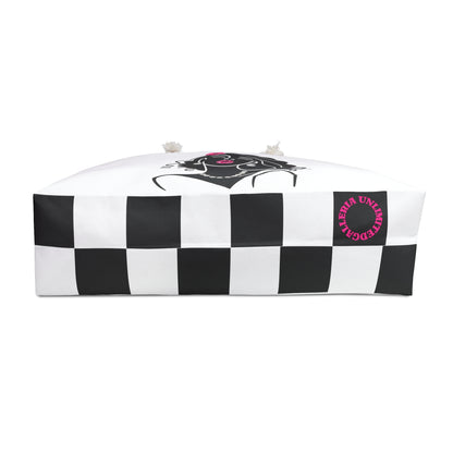 Pearls & Curls 2 | White Double-Sided Weekender Bag
