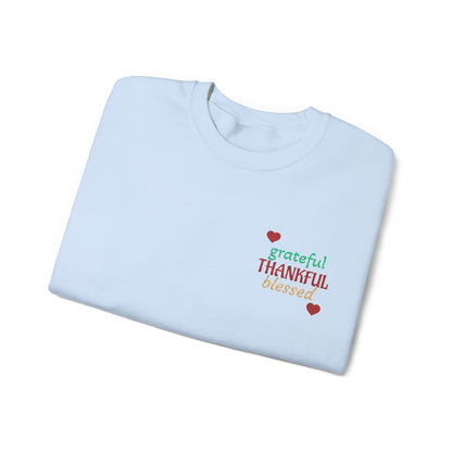 Harvest Haze 2 | Grateful, THANKFUL, Blessed Fall Crewneck Sweatshirt light colors)