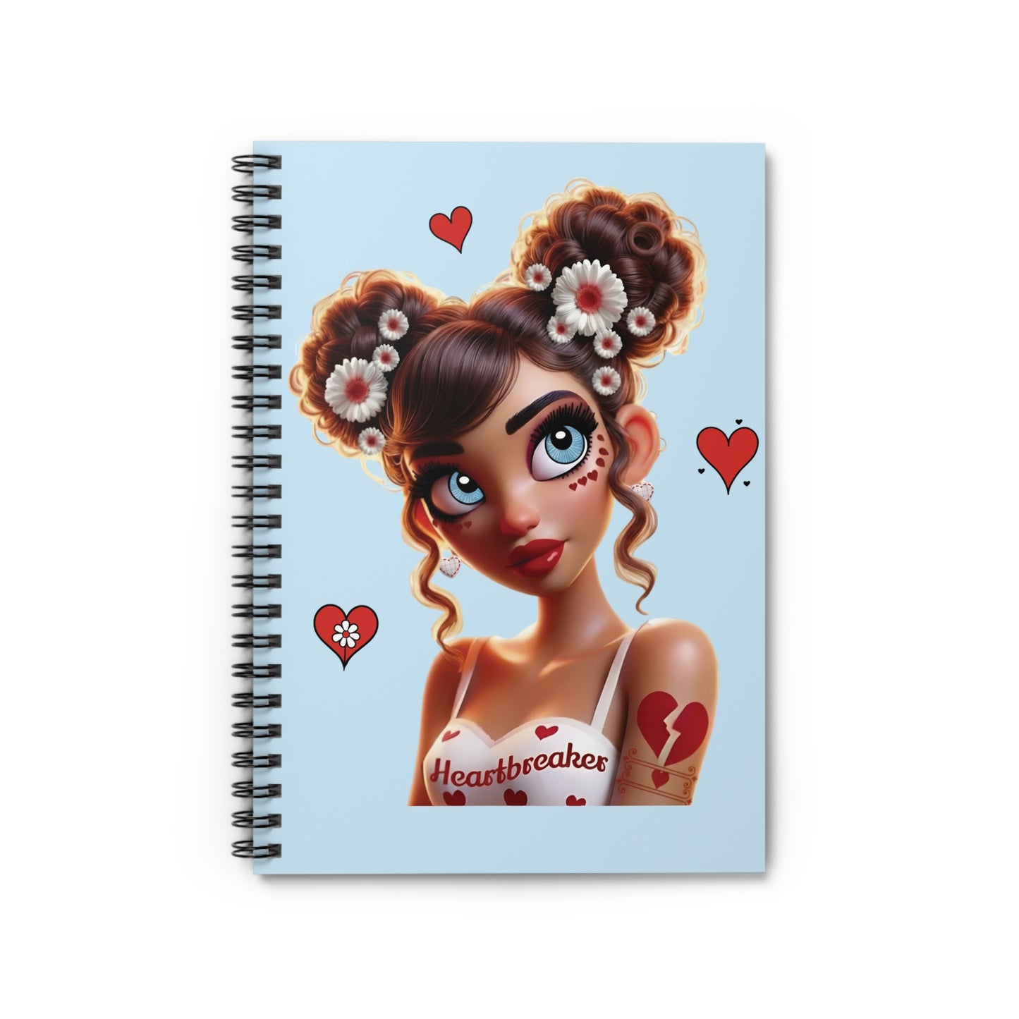 Heartbreaker 1 | Blueberry - Spiral Notebook