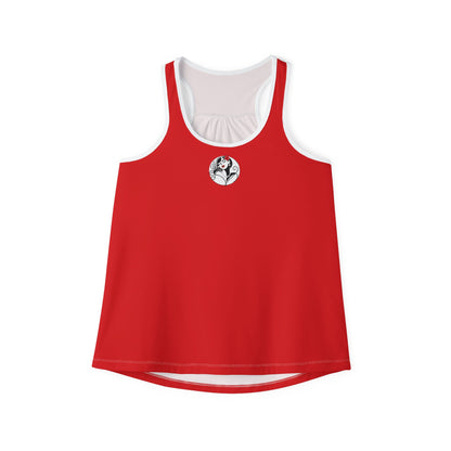 Pearls & Curls4 | Light Red - Scarlet Kiss Ringer Tank (black or white trim)