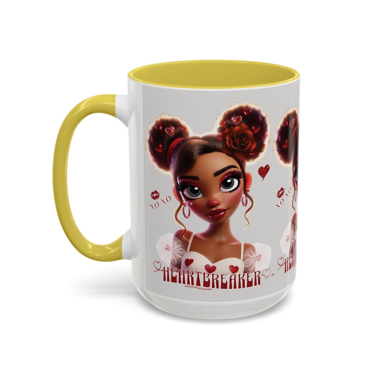 Heartbreaker 3| Ice - Coffee Mug, two-tone, 15 oz (multiple handle colors)