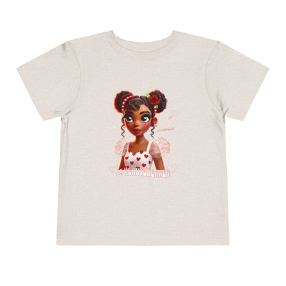 Heartbreaker Girl | White Typography - Tee, short sleeve toddler