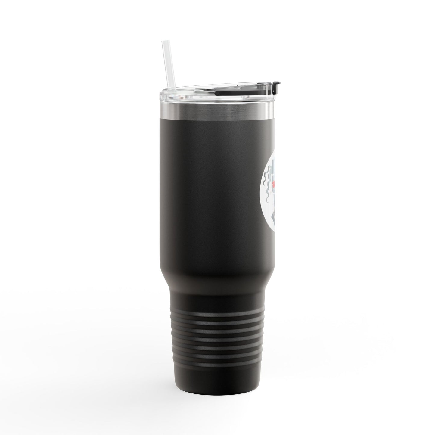 Pearls & Curls5 | Ruby Kiss - Insulated Travel Mug, 40oz (black, white, or red)