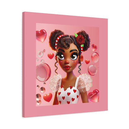 Heartbreaker Girl | Bubblegum - Canvas Print, matte (multiple sizes)