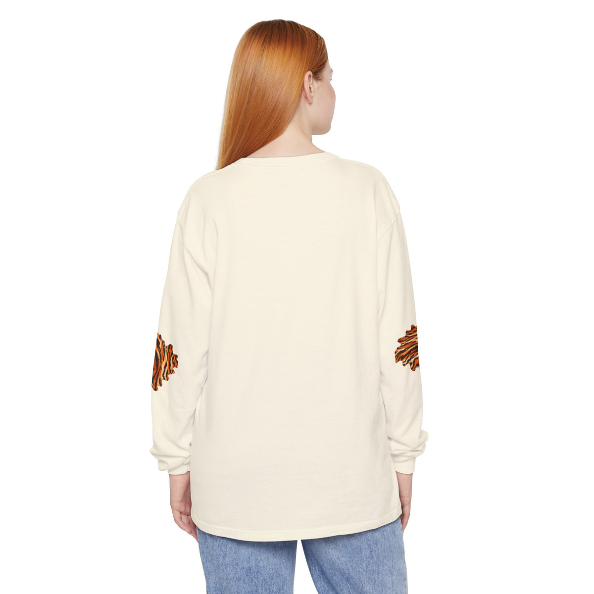 Tiger | Tiger Stripe Patch Long Sleeve T-Shirt (multiple colors)