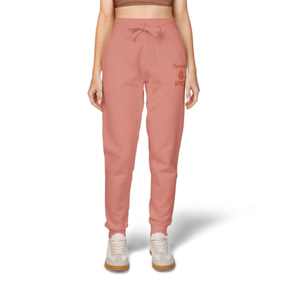 Harvest Haze | "Pumpkin Spice" Embroidered Sweatpants