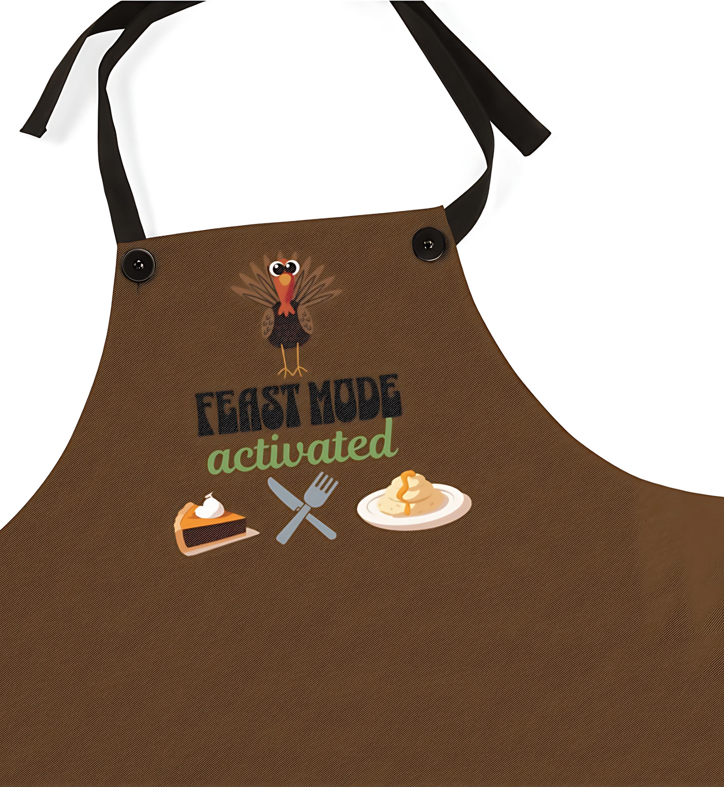 The Thankful Edit3 | Feast Mode Apron, brown (black straps)