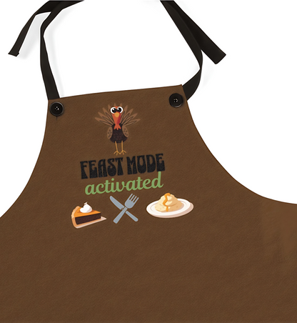 The Thankful Edit3 | Feast Mode Apron, brown (black straps)