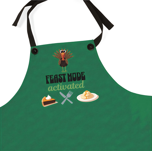 The Thankful Edit3 | Feast Mode Apron, green (black straps)
